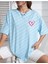Kadın Tiny Heart Baskılı Kadın Oversize Salas T-Shirt 1