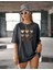 Kadın Kalp Baskılı Oversize T-Shirt 2