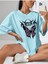 Bad Butterfly Baskılı Oversize T-Shirt Salaş Boyfirend 3