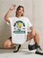 Kind To Baskılı Kadın Oversize Beyaz Salaş T-Shirt Boyfriend 2
