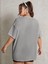 Skeleton Baskılı Kadın Oversize Salaş T-Shirt Boyfirend 3