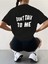 Dont Talk Baskılı Kadın Oversize Salas T-Shirt Boyfriend 3
