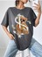 Dolar Bear Baskılı Oversize T-Shirt Salaş Boyfirend 1