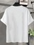 Warm Baskılı Beyaz Oversize Erkek T-Shirt Salaş Boyfirend 3