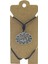 Unisex Koton Ip Askılı ve Gümüş Antik Kaplamalı Tribal Kolye 1