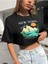 Kadın Crop Oversize New York Baskılı 1