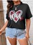 Siyah Oversize T-Shirt Love Baskılı 2