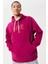 Sportswear Men's Hoodie Erkek Kapüşonlu Sweatshirt Fuşya 1