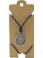 Unisex Koton Ip Askılı ve Gümüş Antik Kaplamalı Tribal Kolye 1
