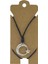 Unisex Koton Ip Askılı ve Gümüş Antik Kaplamalı Tribal Kolye 1