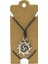 Unisex Koton Ip Askılı ve Gümüş Antik Kaplamalı Tribal Kolye 1