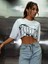 Kadın Crop Oversize Arkansas Baskılı 1