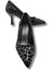 Stralende Kadın Leopar Desenli Stiletto - Stralende - Siyah - 37 3