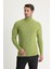 Balıkçı Yaka Slim Fit Dar Kesim Desenli Pamuklu Triko Kazak 2