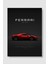 2021 Ferrari 296 Gtb - Red - Specs Araba Poster Çerçevesiz Yüksek Kalite Araba Afiş Duvar Poster 1