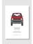 Land Cruiser Prado Super Red Araba Poster Çerçevesiz Yüksek Kalite Araba Afiş Duvar Poster 1