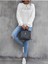 Shine Your Light Baskılı Bisiklet Yaka Beyaz Kadın Sweatshirt 2