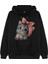 Sevimli Kedi Baskılı Oversize Sweatshirt 1