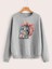 Sevimli Kedi Baskılı Oversize Sweatshirt 1