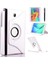 Galaxy Tab A T580 10.1 Uyumlu Dönebilen Standlı Kılıf-Beyaz 1