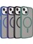 Apple iPhone 15 Plus Kılıf Mat Arka Yüzey Wireless Şarj Özellikli Zore Flet Magsafe Kapak-Pembe 2