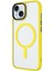 Apple iPhone 15 Plus Kılıf Mat Arka Yüzey Wireless Şarj Özellikli Zore Flet Magsafe Kapak-Pembe 4
