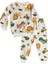Erkek Çocuk Pamuklu Şardonlu Krem Safari Baskılı Pijama Takımı 1