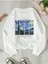 Unisex Yıldızlı Gece Baskılı Oversize Bisiklet Yaka Sweatshirt 1