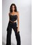Crop Model Balenli Saten Maddy Büstiyer Siyah 4