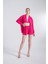 Oversize Düğme Kapamalı Comfy Gömlek Pembe 4