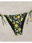 Özel Tasarım Limon-Limon Çiçeği Baskılı Beach Club Brazilian Kadın Bikini Takımı 3