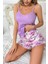 Fnt Lila Yaz Serinliği Ev Giyim Şort Takımı 7554 1