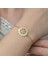 925 Ayar Gümüş Gold Kar Tanesi Bileklik 5