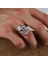 Silver Plated Adjustable Design Ring 1