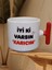 "iyiki Varsın Karıcım" Çift Taraf Yazılı Kupa Kahve Bardağı (Kırmızı T) 2