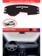 Dacia Duster 2018-2020 Için Uygun Torpido Koruma Halısı Siyah Kenar Renk Kırmızı 1