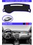 Mitsubishi Lancer 2003-2007 Için Uygun Torpido Koruma Halısı Siyah Kenar Renk Mavi 1