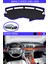 Bmw 5 Serisi 1995-2003 Için Uygun Torpido Koruma Halısı Siyah Kenar Renk Mavi 1
