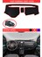 Fiat Fiorino 2007-2020 Için Uygun Torpido Koruma Halısı Siyah Kenar Renk Kırmızı 1
