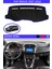 Fiat Bravo 2007-2010 Modelleri Için Uygun Torpido Koruma Halısı Siyah Kenar Renk Mavi 1