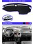 Fiat Palio 2000-2005 Için Uygun Torpido Koruma Halısı Siyah Kenar Renk Mavi 1