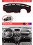 Fiat Doblo Airbagsiz 2000-2008 Için Uygun Torpido Koruma Halısı Siyah Kenar Renk Kırmızı 1