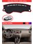 Kia Rio Pride 2005-2011 Için Uygun Torpido Koruma Halısı Siyah Kenar Renk Kırmızı 1