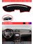 Mercedes S Class W 220 1998-2005 Için Uygun Torpido Koruma Halısı Siyah Kenar Renk Kırmızı 1