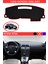 Ford Mondeo 2000-2007 Için Uygun Torpido Koruma Halısı Siyah Kenar Renk Kırmızı 1