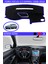 Ford Focus 2,5 Kapaklı 2005-2010 Için Uygun Torpido Koruma Halısı Siyah Kenar Renk Mavi 1