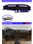 Mercedes S Class W 123 1976-1984 Için Uygun Torpido Koruma Halısı Siyah Kenar Renk Mavi 1