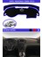 Opel Insignia 2008-2013 Için Uygun Torpido Koruma Halısı Siyah Kenar Renk Mavi 1