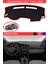 Volkswagen Golf 7 2013-2019 Için Uygun Torpido Koruma Halısı Siyah Kenar Renk Kırmızı 1