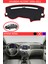 Hyundai Accent Era 2006-2011 Için Uygun Torpido Koruma Halısı Siyah Kenar Renk Kırmızı 1